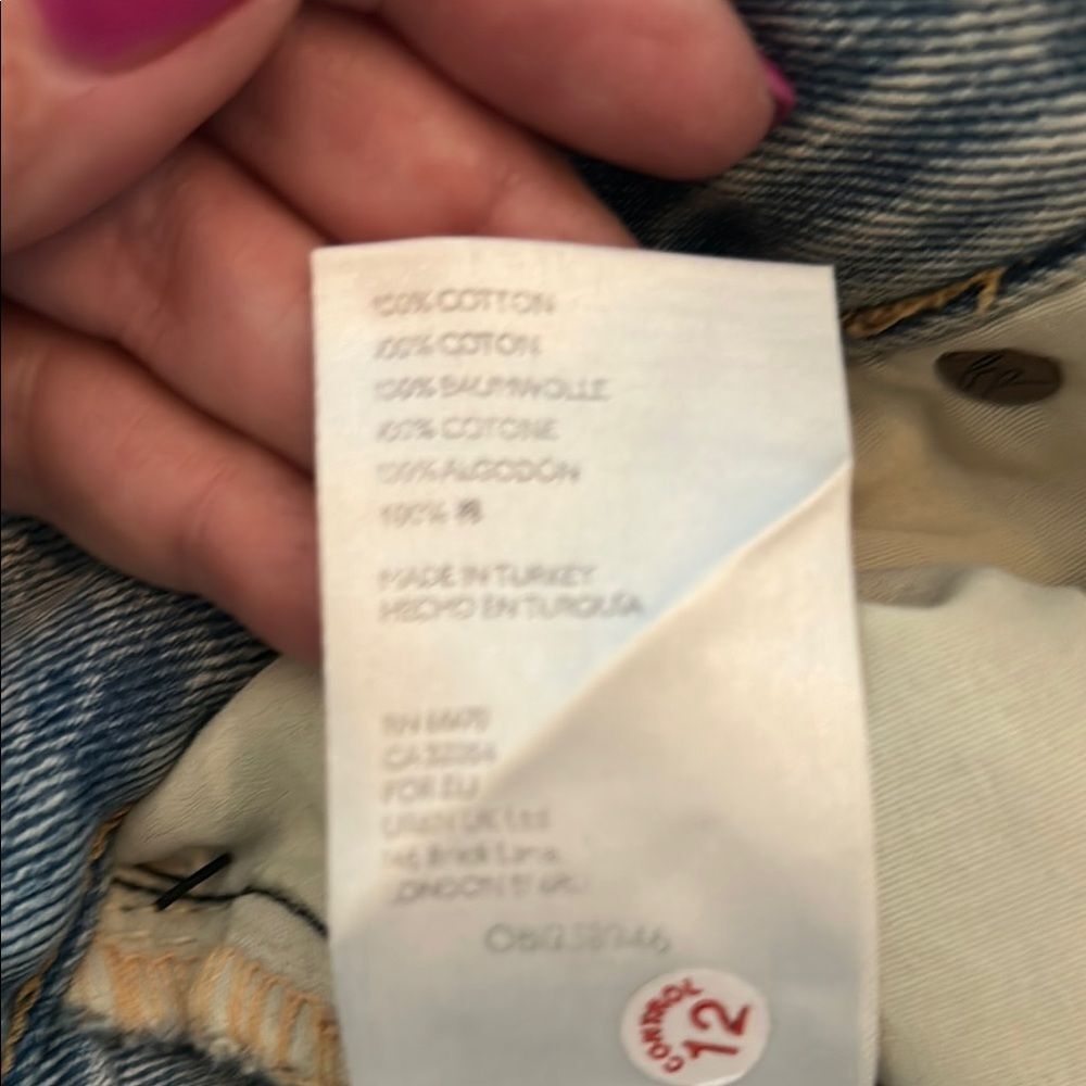 We The Free Jeans Grunge Size 24/32 - Picture 10 of 10